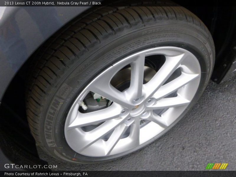Nebula Gray Pearl / Black 2013 Lexus CT 200h Hybrid