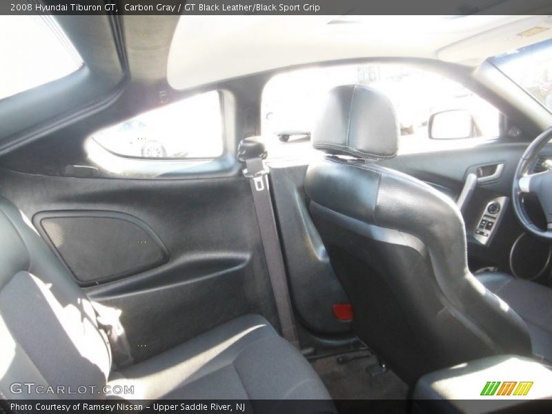 Carbon Gray / GT Black Leather/Black Sport Grip 2008 Hyundai Tiburon GT