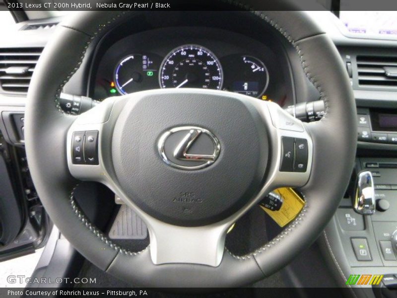 Nebula Gray Pearl / Black 2013 Lexus CT 200h Hybrid