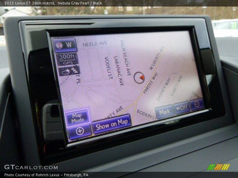 Nebula Gray Pearl / Black 2013 Lexus CT 200h Hybrid