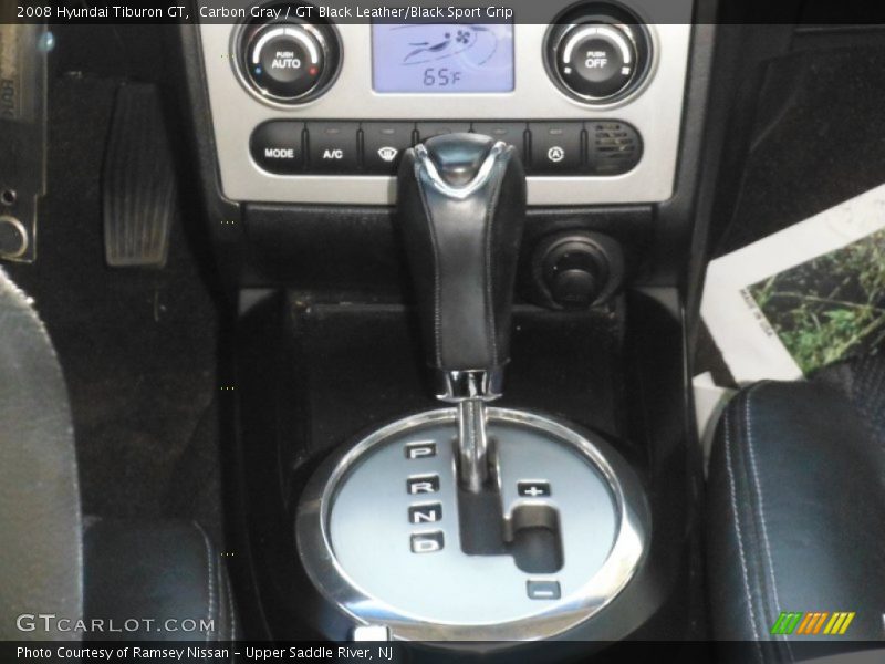 Carbon Gray / GT Black Leather/Black Sport Grip 2008 Hyundai Tiburon GT
