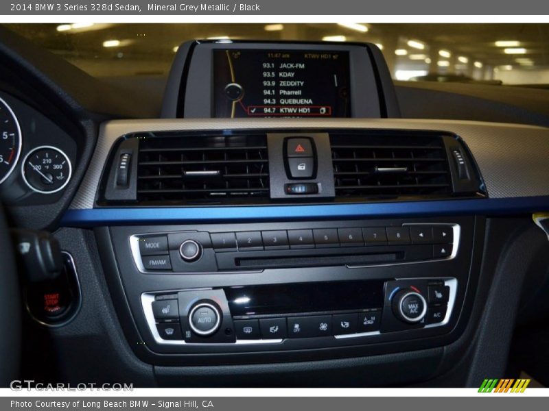 Mineral Grey Metallic / Black 2014 BMW 3 Series 328d Sedan