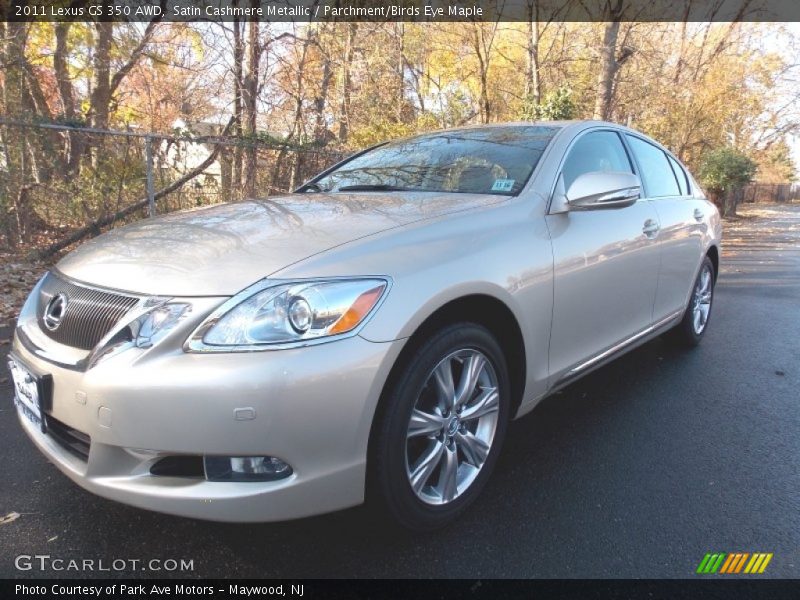 Satin Cashmere Metallic / Parchment/Birds Eye Maple 2011 Lexus GS 350 AWD