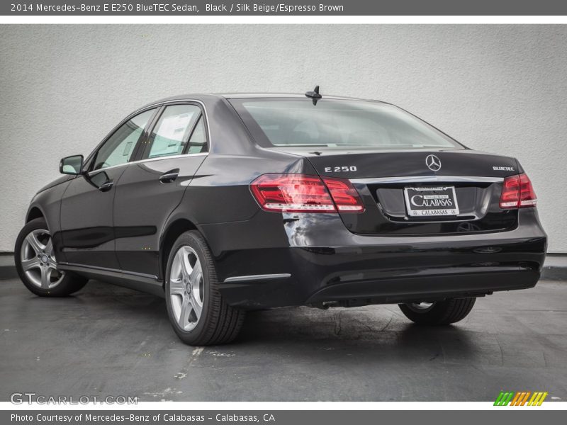 Black / Silk Beige/Espresso Brown 2014 Mercedes-Benz E E250 BlueTEC Sedan