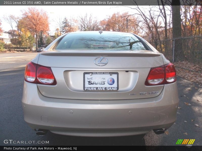 Satin Cashmere Metallic / Parchment/Birds Eye Maple 2011 Lexus GS 350 AWD