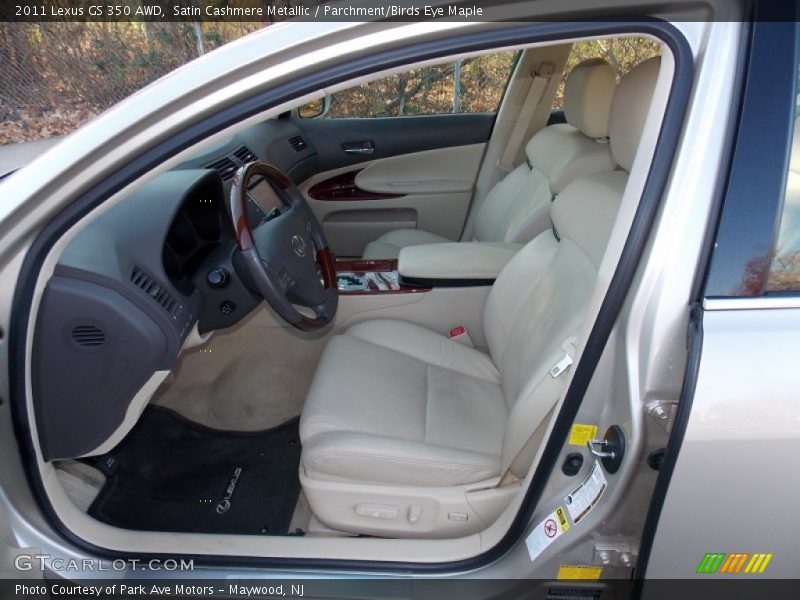 Satin Cashmere Metallic / Parchment/Birds Eye Maple 2011 Lexus GS 350 AWD