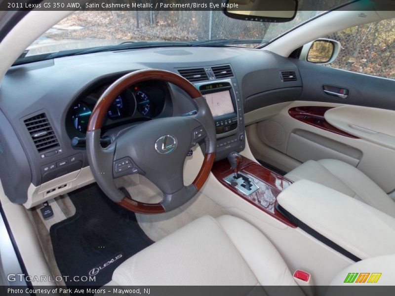 Satin Cashmere Metallic / Parchment/Birds Eye Maple 2011 Lexus GS 350 AWD