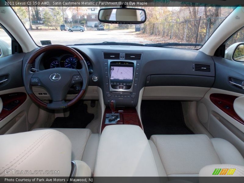 Satin Cashmere Metallic / Parchment/Birds Eye Maple 2011 Lexus GS 350 AWD