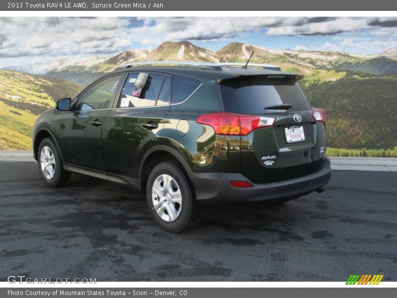 Spruce Green Mica / Ash 2013 Toyota RAV4 LE AWD