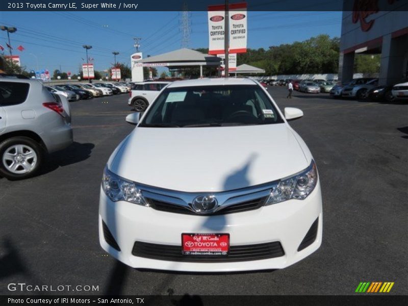 Super White / Ivory 2013 Toyota Camry LE