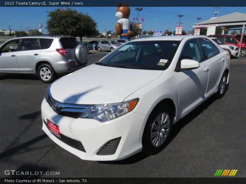 Super White / Ivory 2013 Toyota Camry LE