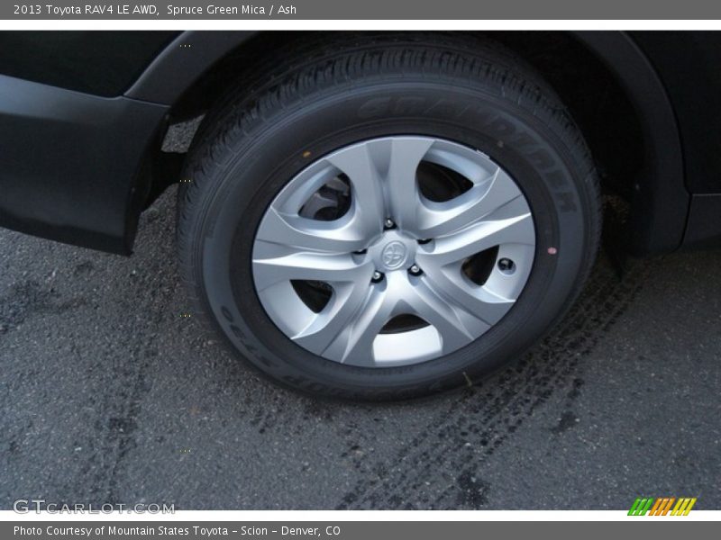 Spruce Green Mica / Ash 2013 Toyota RAV4 LE AWD
