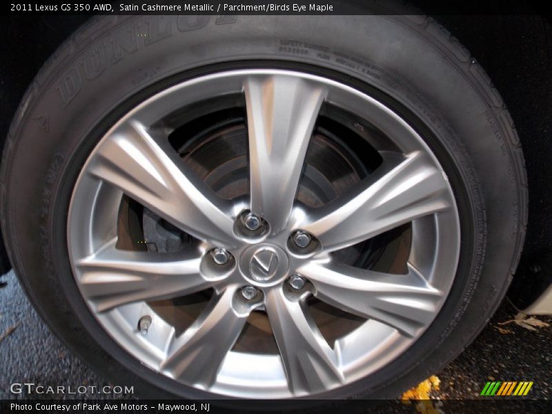 Satin Cashmere Metallic / Parchment/Birds Eye Maple 2011 Lexus GS 350 AWD