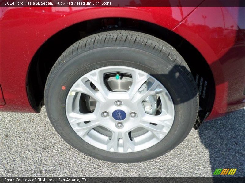 Ruby Red / Medium Light Stone 2014 Ford Fiesta SE Sedan