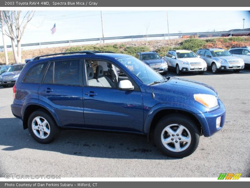 Spectra Blue Mica / Gray 2003 Toyota RAV4 4WD