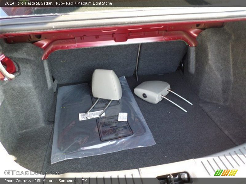 Ruby Red / Medium Light Stone 2014 Ford Fiesta SE Sedan