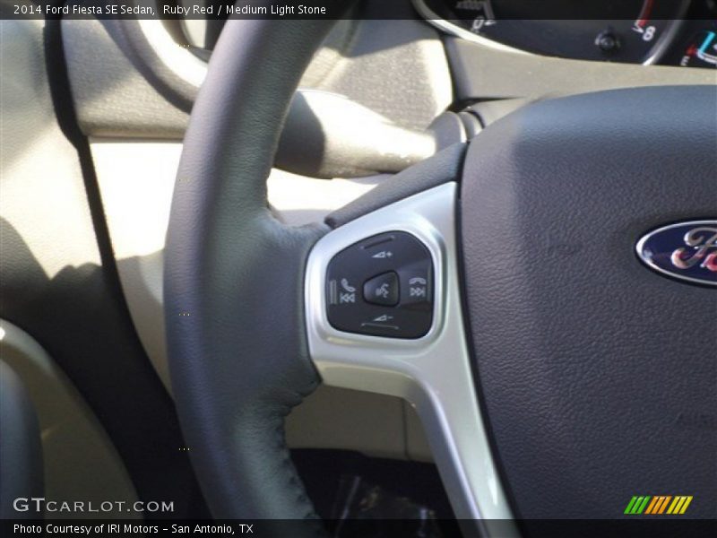 Ruby Red / Medium Light Stone 2014 Ford Fiesta SE Sedan