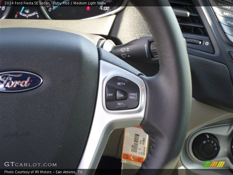 Ruby Red / Medium Light Stone 2014 Ford Fiesta SE Sedan