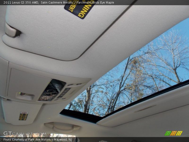 Satin Cashmere Metallic / Parchment/Birds Eye Maple 2011 Lexus GS 350 AWD