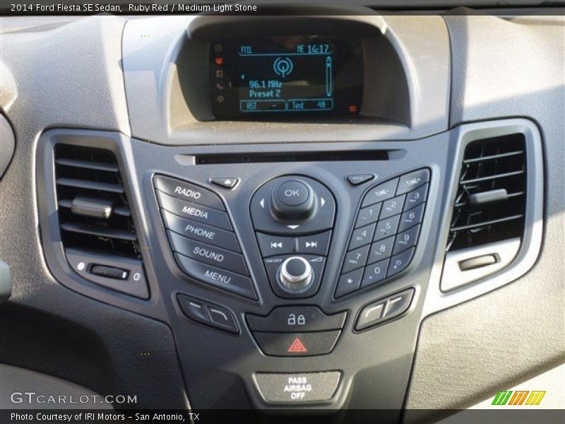 Ruby Red / Medium Light Stone 2014 Ford Fiesta SE Sedan