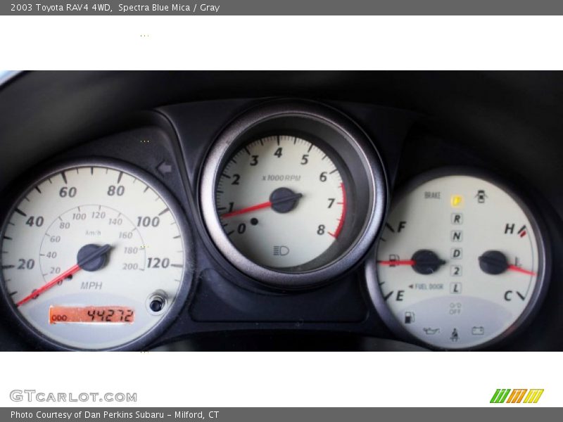 Spectra Blue Mica / Gray 2003 Toyota RAV4 4WD