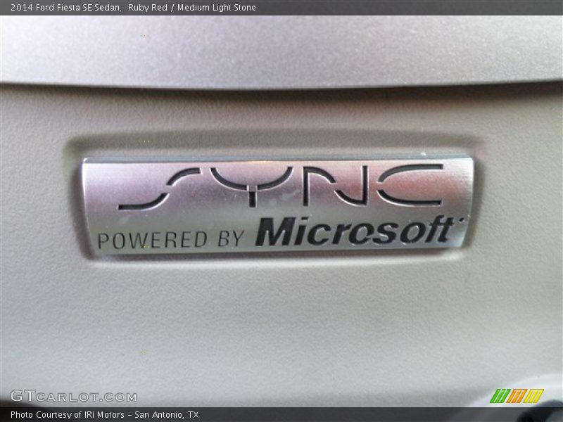 Ruby Red / Medium Light Stone 2014 Ford Fiesta SE Sedan