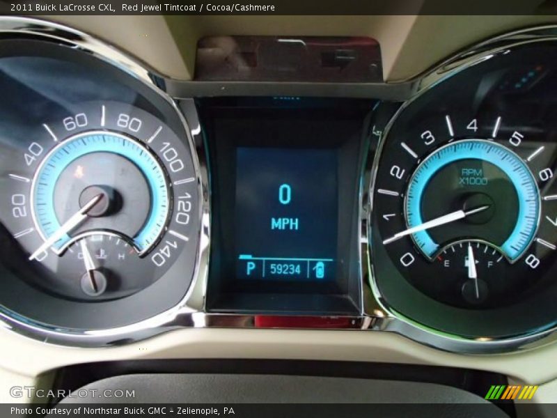 Red Jewel Tintcoat / Cocoa/Cashmere 2011 Buick LaCrosse CXL