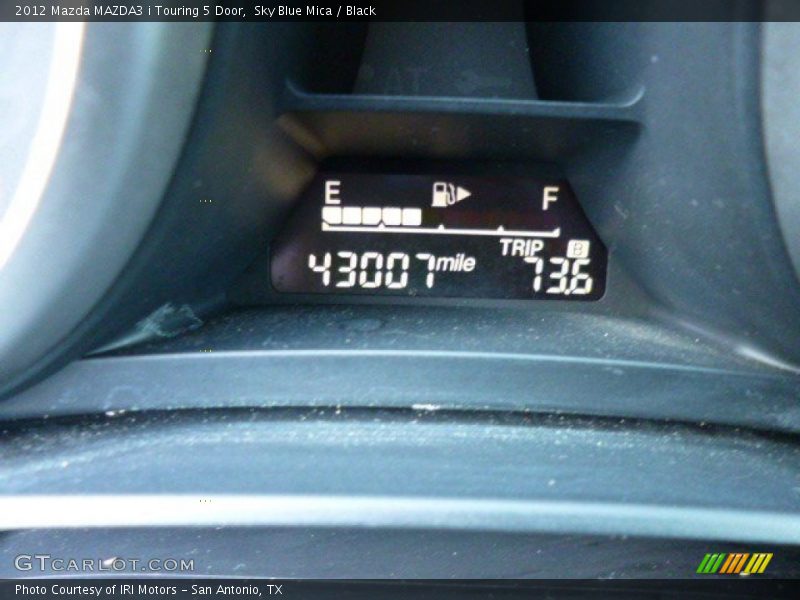 Sky Blue Mica / Black 2012 Mazda MAZDA3 i Touring 5 Door