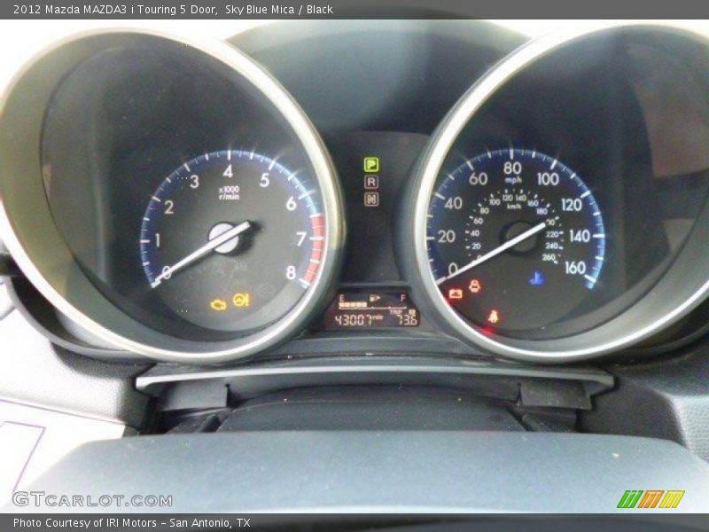Sky Blue Mica / Black 2012 Mazda MAZDA3 i Touring 5 Door