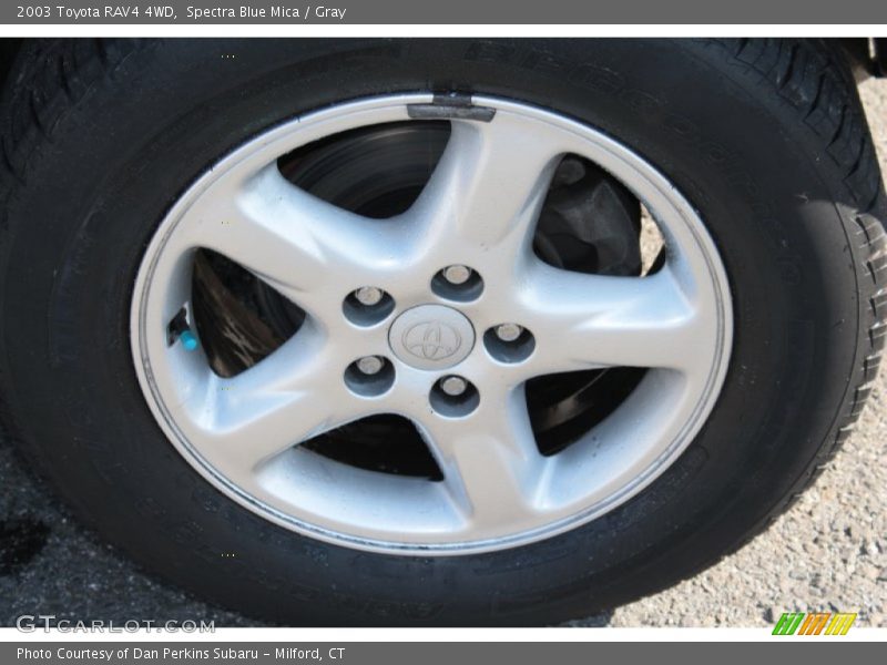 Spectra Blue Mica / Gray 2003 Toyota RAV4 4WD