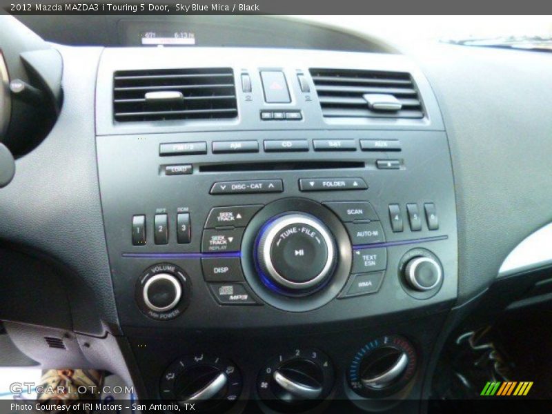 Sky Blue Mica / Black 2012 Mazda MAZDA3 i Touring 5 Door