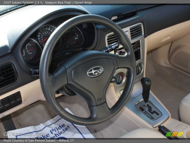 Newport Blue Pearl / Desert Beige 2007 Subaru Forester 2.5 X