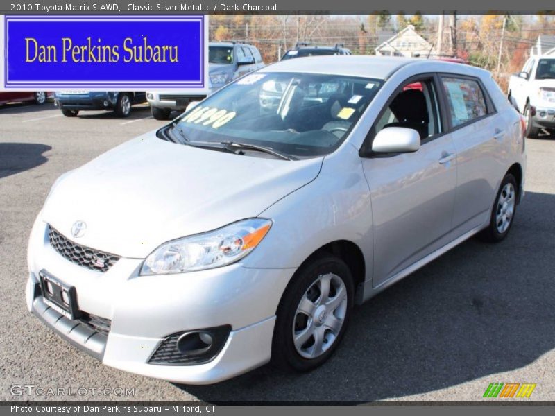Classic Silver Metallic / Dark Charcoal 2010 Toyota Matrix S AWD