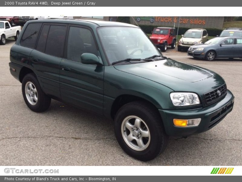 Deep Jewel Green / Gray 2000 Toyota RAV4 4WD