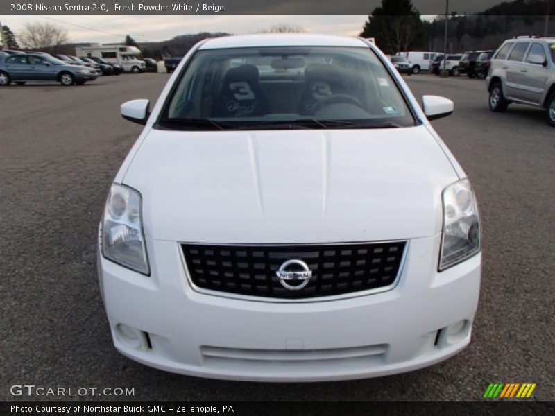 Fresh Powder White / Beige 2008 Nissan Sentra 2.0