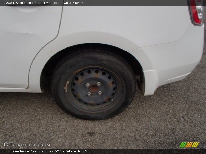 Fresh Powder White / Beige 2008 Nissan Sentra 2.0