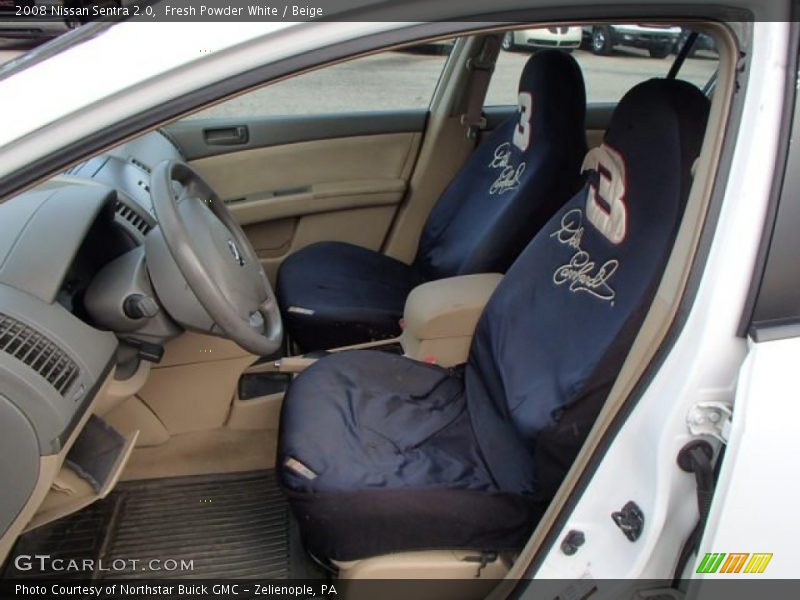 Fresh Powder White / Beige 2008 Nissan Sentra 2.0
