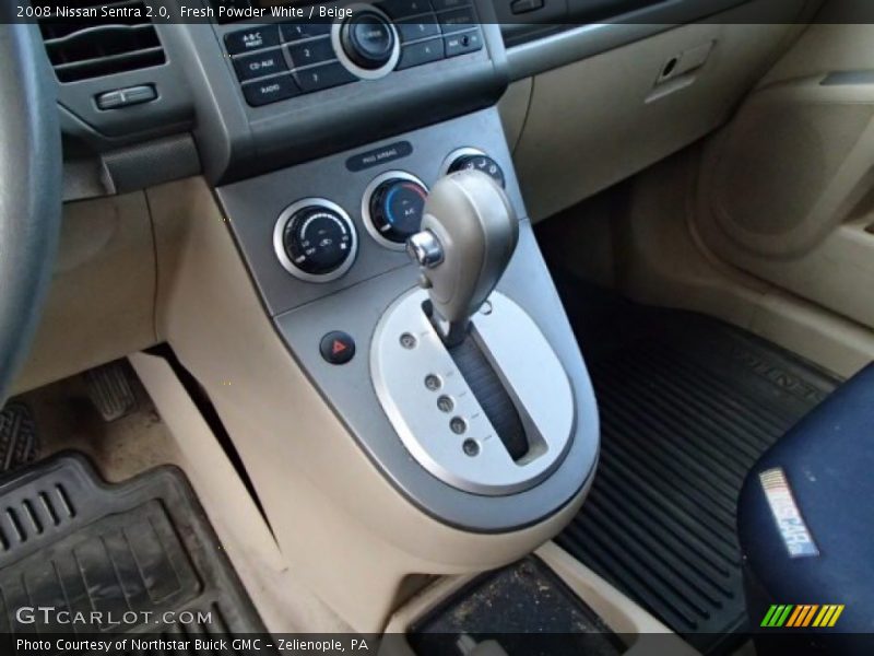 Fresh Powder White / Beige 2008 Nissan Sentra 2.0