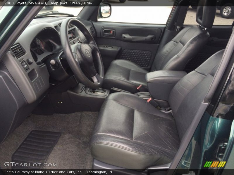 Deep Jewel Green / Gray 2000 Toyota RAV4 4WD