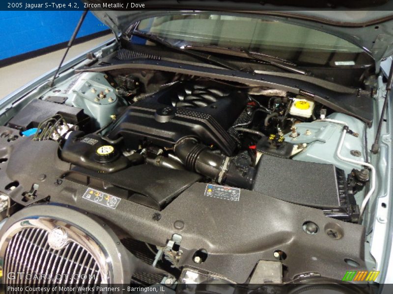 Zircon Metallic / Dove 2005 Jaguar S-Type 4.2