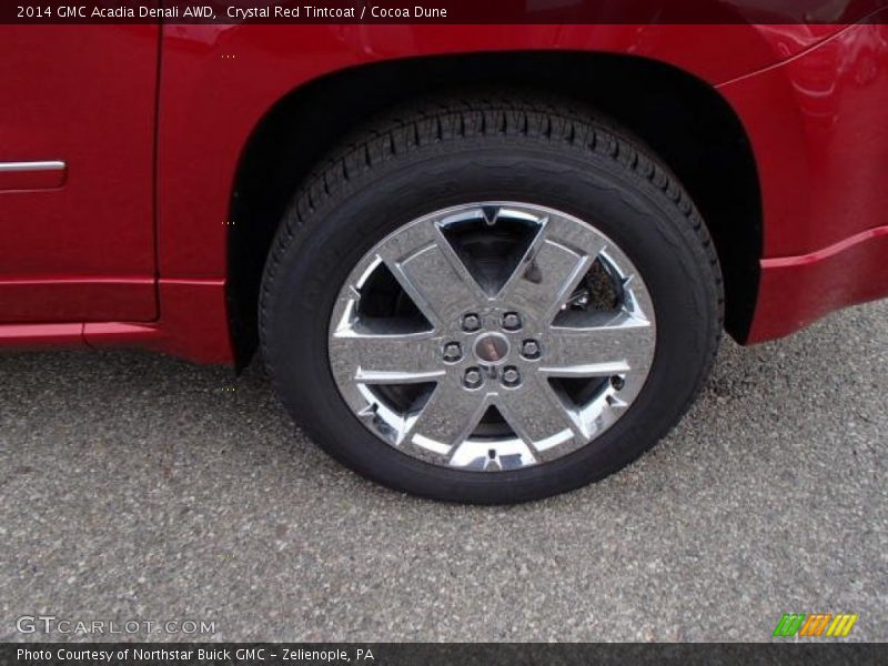 Crystal Red Tintcoat / Cocoa Dune 2014 GMC Acadia Denali AWD