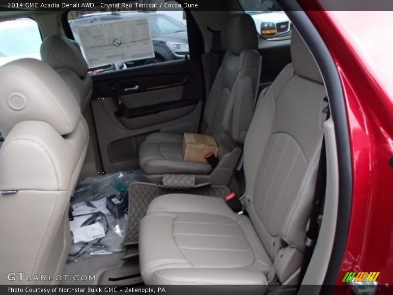 Crystal Red Tintcoat / Cocoa Dune 2014 GMC Acadia Denali AWD