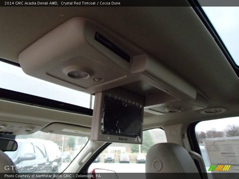 Crystal Red Tintcoat / Cocoa Dune 2014 GMC Acadia Denali AWD