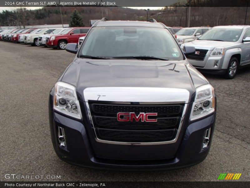 Atlantis Blue Metallic / Jet Black 2014 GMC Terrain SLT AWD