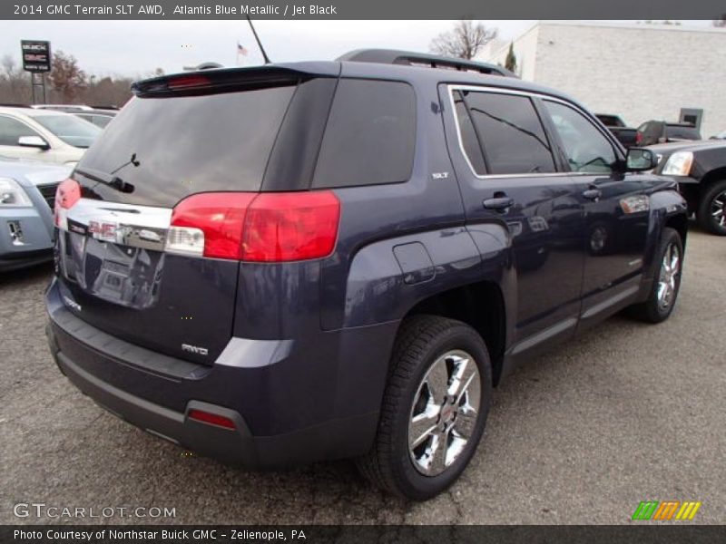 Atlantis Blue Metallic / Jet Black 2014 GMC Terrain SLT AWD