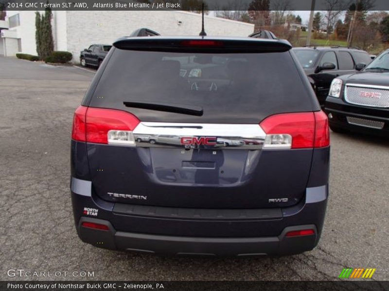 Atlantis Blue Metallic / Jet Black 2014 GMC Terrain SLT AWD