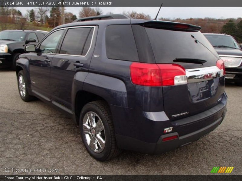Atlantis Blue Metallic / Jet Black 2014 GMC Terrain SLT AWD