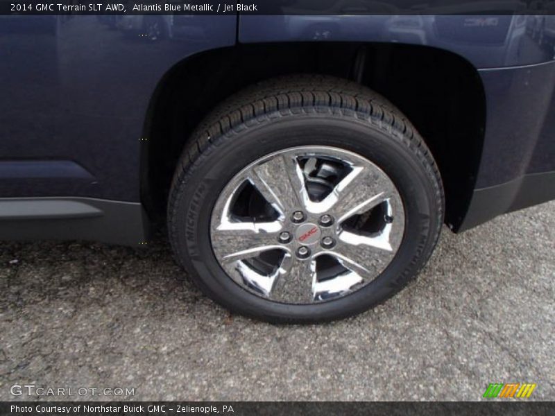 Atlantis Blue Metallic / Jet Black 2014 GMC Terrain SLT AWD