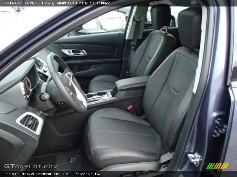 Atlantis Blue Metallic / Jet Black 2014 GMC Terrain SLT AWD