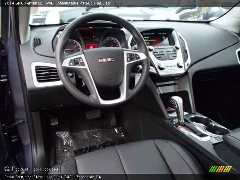 Atlantis Blue Metallic / Jet Black 2014 GMC Terrain SLT AWD